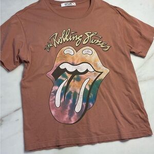 Anthropologie Rolling Stones Graphic Tee - Brown